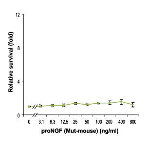 Recombinant mouse proNGF (cleavage resistant) protein